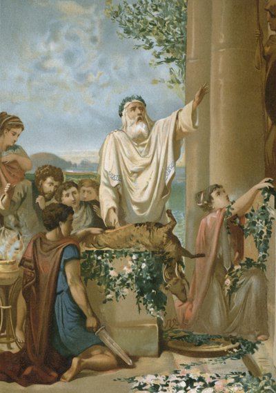 Un sacrifice dans la Grèce antique - Spanish School